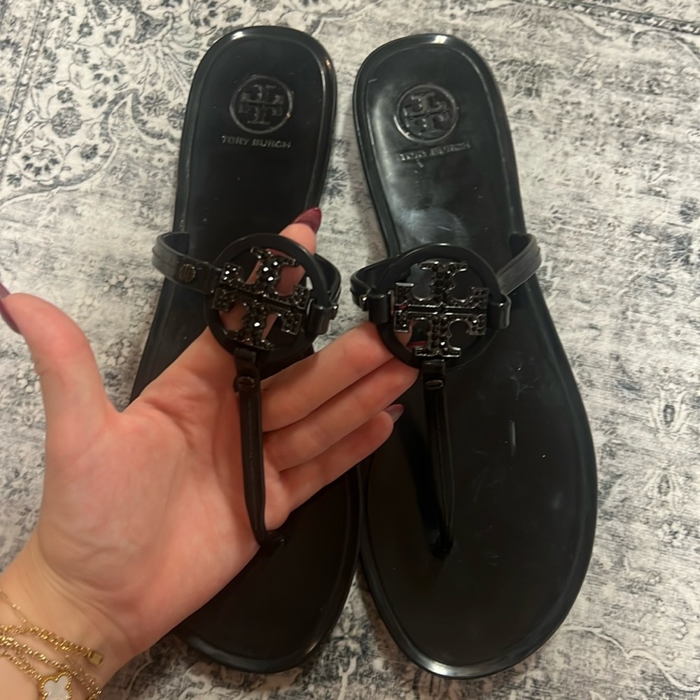 Tory Burch black flip flops